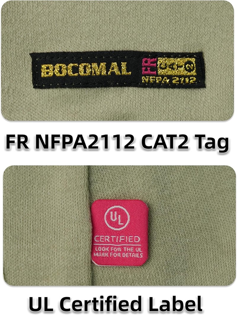BOCOMAL FR Flame Resistant Balaclava Face Mask Arc Rated NFPA2112 CAT2 Helmet Liner Covering Hood for Welding - Image 4